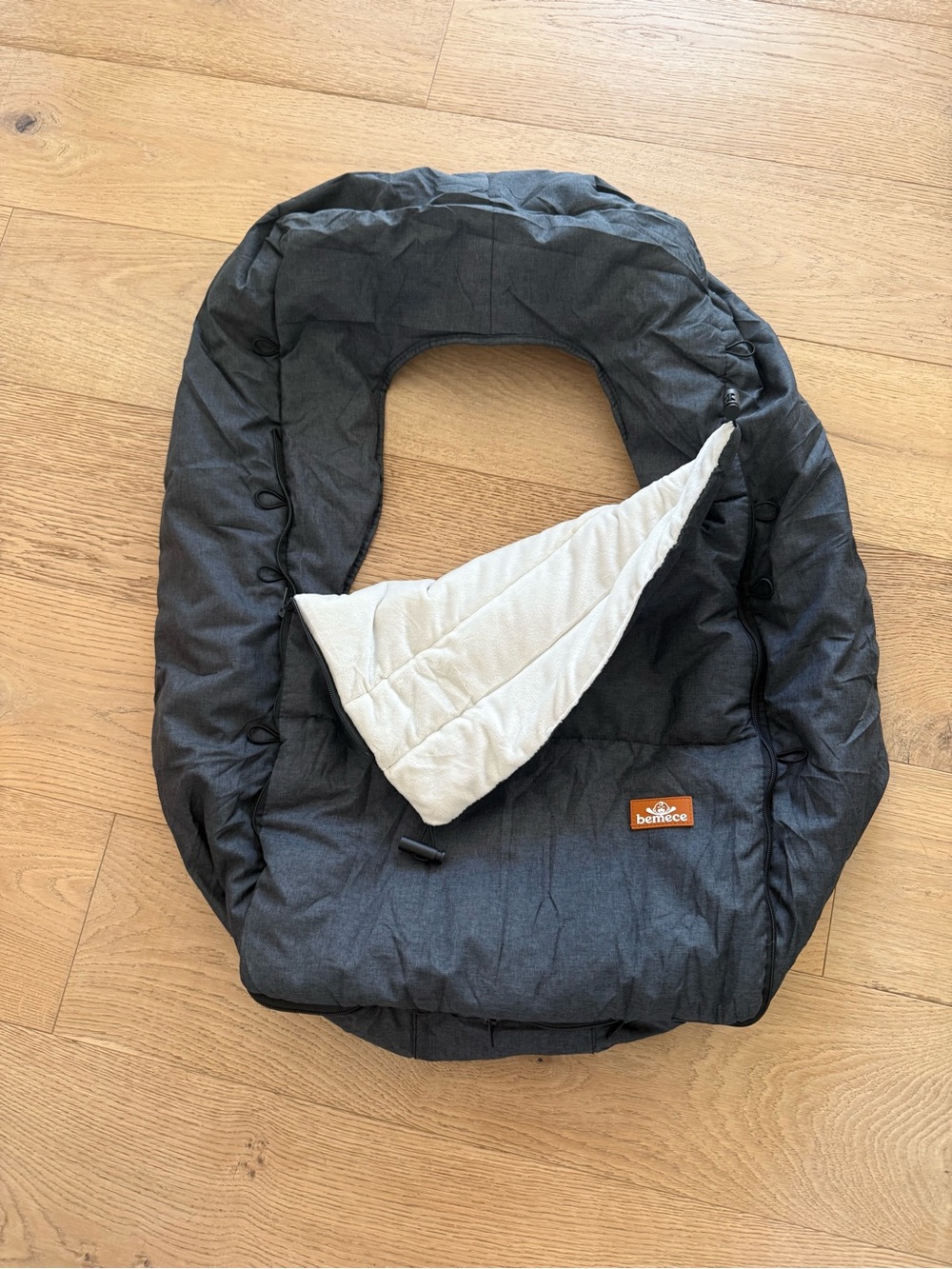 Bemcee Stroller Car Seat Cover Dark Gray Puffer Cover